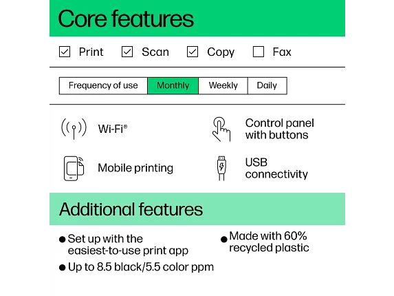 HP DeskJet 4255e All-in-One Printer with 3 Months of Instant Ink for free with HP+, AI-enabled - Image 6